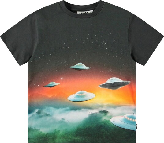 Molo T skjorte   Roxo   UFO besøkende   Molo   12 år (152)   T skjorte Grå Grønn