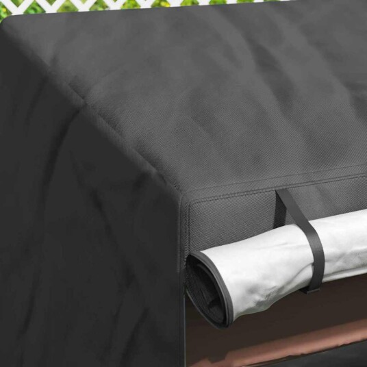 Trekk til utehuske Svart 135 x 100 x 165 cm 420D Oxford Stoff Trekk til utehuske Svart 135 x 100 x 165 cm 420D Oxford Stoff