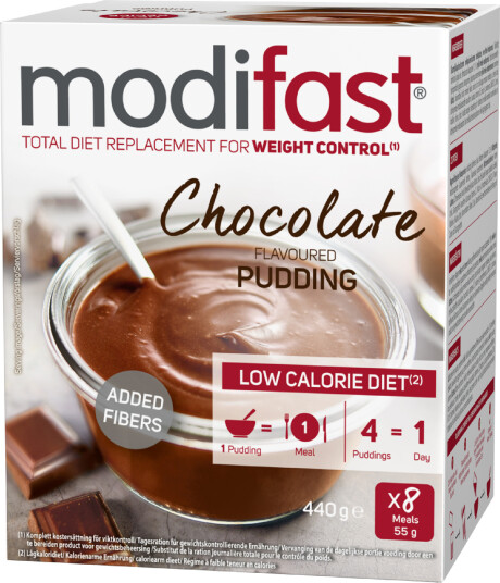 Modifast LCD pudding med sjokoladesmak 8x55 g