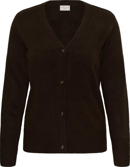 Kaffe Curve Kcyris V Neck Cardigan Brown XL