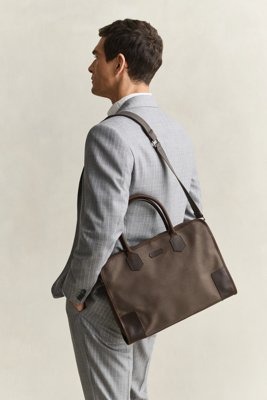 Gant Modern Premium Canvas Commuter Bag Faded Taupe