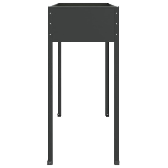 vidaXL Plantekasse antrasitt 100,5x40,5x90 cm galvanisert stål vidaXL Plantekasse antrasitt 100,5x40,5x90 cm galvanisert stål