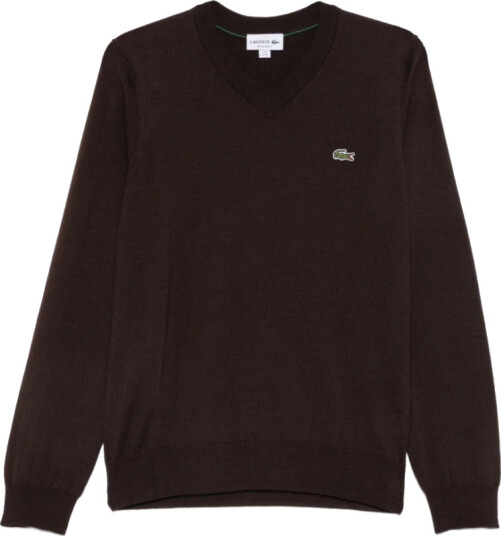 Lacoste Herre Strikkevarer Brun L,