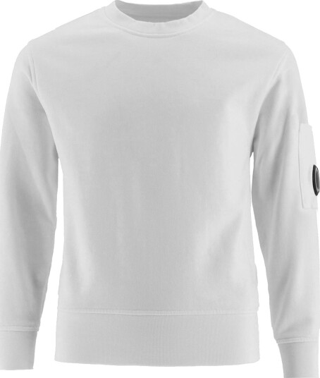 C.P. Company Collegegenser Gasbind White C.P. Company 14 år 164 Collegegenser Hvit