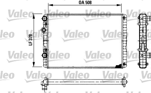 VALEO 730954 Radiator motorkjøling