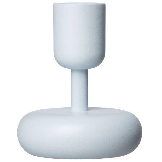 Iittala Nappula lysestake 10,7 cm aqua høykvalitets keramikk