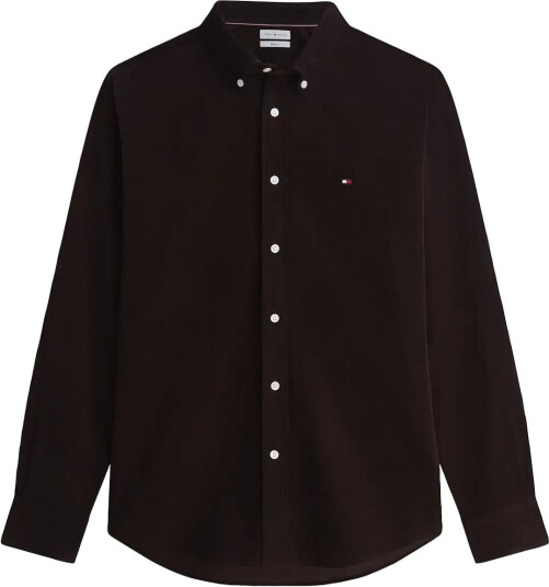 Tommy Hilfiger Solid Corduroy Rf Shirt   Brown   S