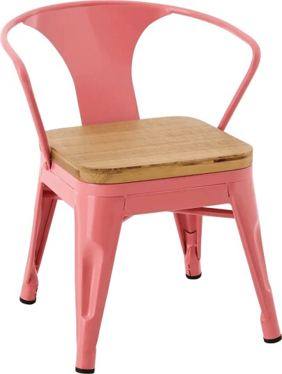 J-Line Kids Chair Evi Iron/Plywood Dark Pink J-Line Kids Chair Evi Iron/Plywood Dark Pink