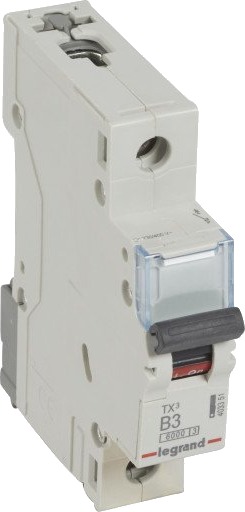 Legrand 10 stk TX³ MCB automatsikring B3 1P 1M 6/6kA