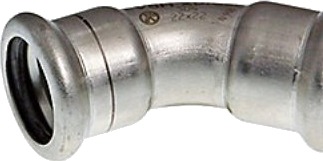 Vsh Xpress Bend 45° 22 Mm Rf 304 Muffe/Muffe