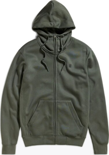 G STAR Premium Core Hooded Zip Sweat Grå M