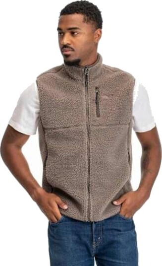Bergans Lunnan Pile Fleece Vest Herre Rock Taupe M