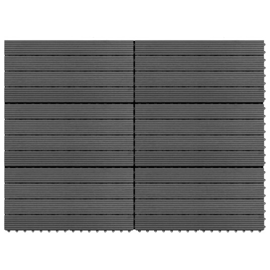 WPC Terrassebord 60x30 cm 6 stk 1m² grå