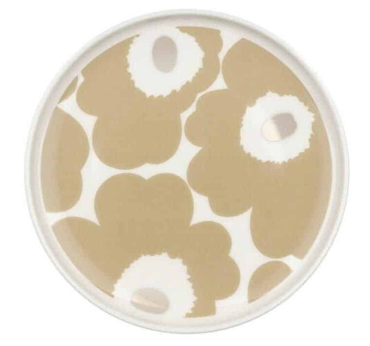 Marimekko tallerken Ø13,5cm Unikko white/beige/silver Marimekko tallerken Ø13,5cm Unikko white/beige/silver