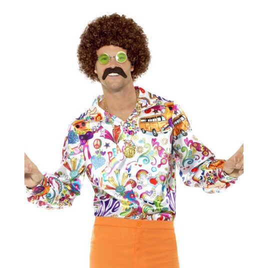 Smiffys 60-talls Groovy Skjorte - Medium Smiffys 60-talls Groovy Skjorte - Medium