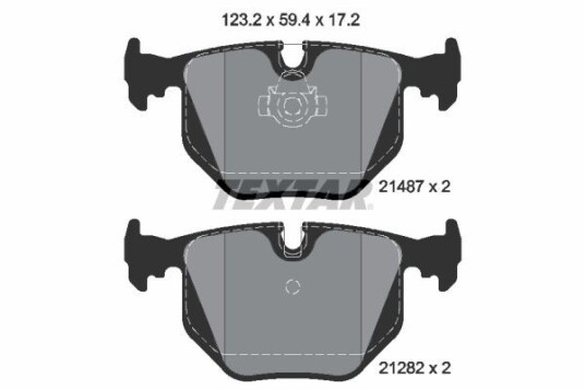 Bremseklosser TEXTAR 2148701