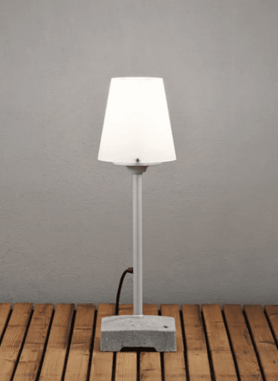 Trend Collection Lucca Lounge lav – utendørslampe med E27-sokkel, grå 59 cm