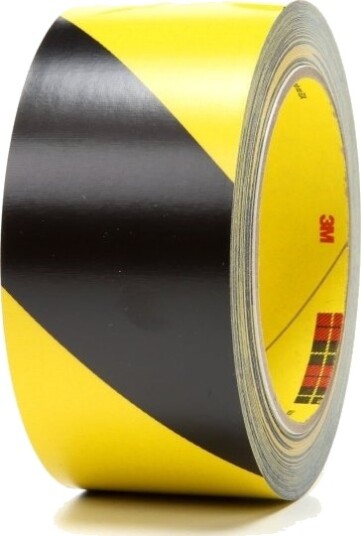 3M 5702 Svart Gul Gummi Vinyl 33 M 50 Mm