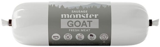 Monster Pet Food Hundepølse Geit 400 g Våtfôr til hund