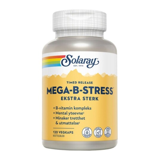 Solaray Mega B Stress Ekstra Sterk Solaray Mega B Stress Ekstra Sterk