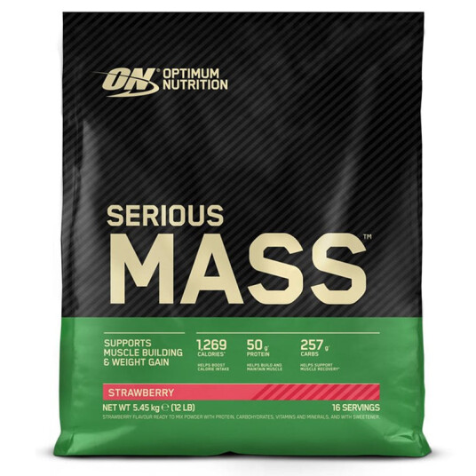 Optimum Nutrition Serious Mass Gainer 5455 g STRAWBERRY Optimum Nutrition Serious Mass Gainer 5455 g STRAWBERRY