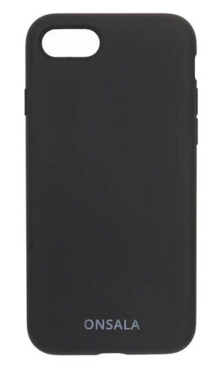 Onsala Silikon Mobildeksel i Svart for iPhone 6/7/8/SE - Beskyttelse mot Slitasje Onsala Silikon Mobildeksel i Svart for iPhone 6/7/8/SE - Beskyttelse mot Slitasje
