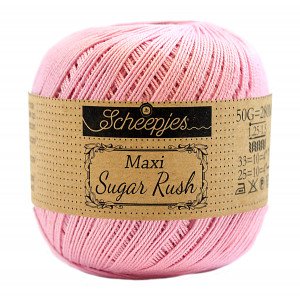 Scheepjes Maxi Sugar Rush Garn Unicolor 222 Tulipan