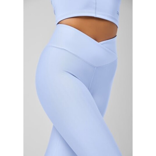 Casall Women's Overlap High Waist Tights Breeze Blue 40, Breeze Blue