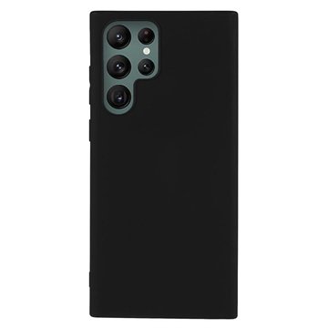 Mot Fingeravtrykk Matte Samsung Galaxy S22 Ultra 5G TPU deksel Svart