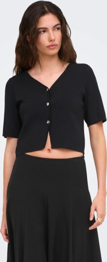 JDY Jdyastra 3/4 V Neck Button Cardigan Knt Black S