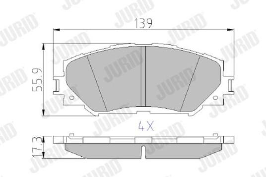 Bremseklosser JURID 572598J Bremseklosser JURID 572598J