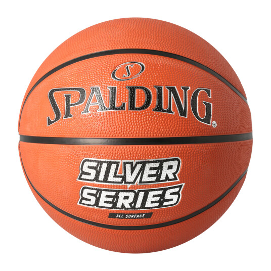 Spalding Silver Series Rubber Basketball, basketball Orange Spalding Silver Series Rubber Basketball, basketball Orange