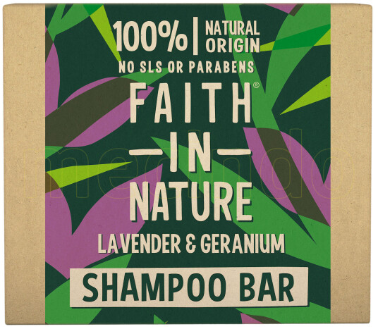 Faith in Nature Shampoobar Lavendel & Geranium 85 g Faith in Nature Shampoobar Lavendel & Geranium 85 g
