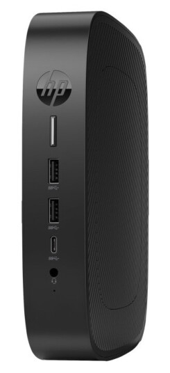 Hp Elite T655 - Tynn Klient - Sff 1 X Ryzen Embedded R2314 / Inntil 3.5 Ghz - Ram 8 Gb - Flash 32 Gb - Emmc - Radeon Graphics - Gigabit Ethernet - Hp Thinpro - Monitor: Ingen - Tastatur: Tysk