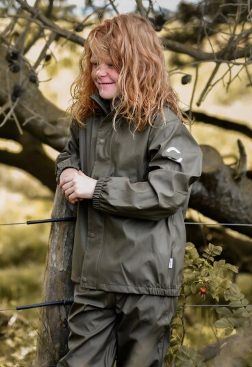 Mikk-line Regnsett med Sele Dusty Olive 110 Mikk-line Regnsett med Sele Dusty Olive 110