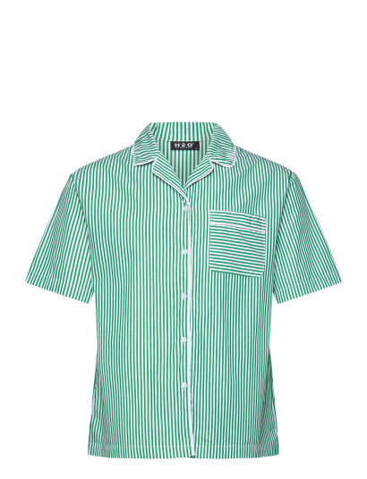 H2O Rønne Essential Pajamas Shirt - Green - S