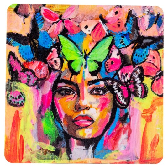 Carolina Gynning Coming Back to Life Glassunderlag 9x9 cm Multi