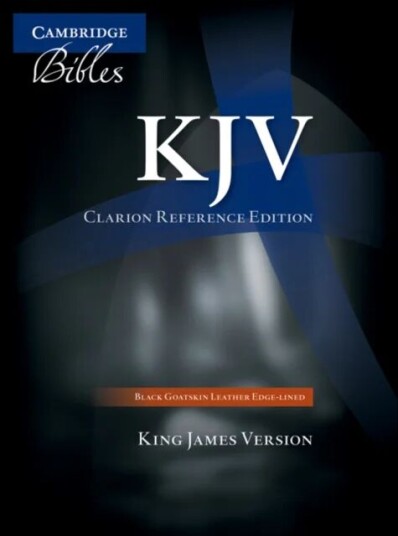 Kjv Clarion Reference Bible, Black Edge-Lined Goatskin Leather, Kj486:Xe Black Goatskin Leather