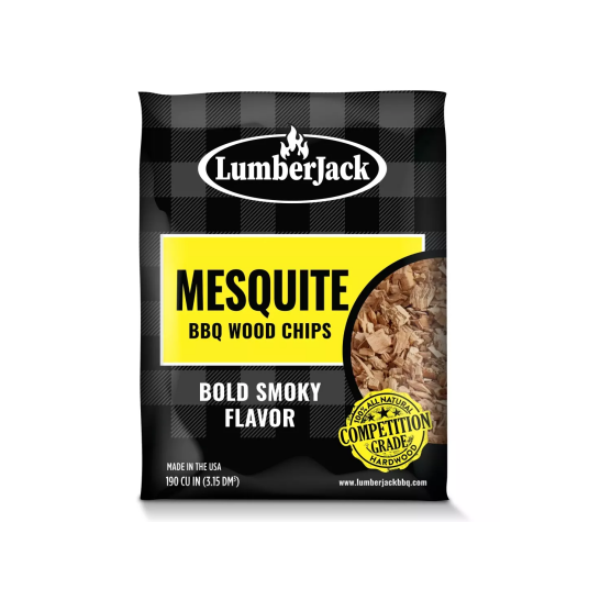 LumberJack BBQ Wood Chips Mesquite 900g røykeflis