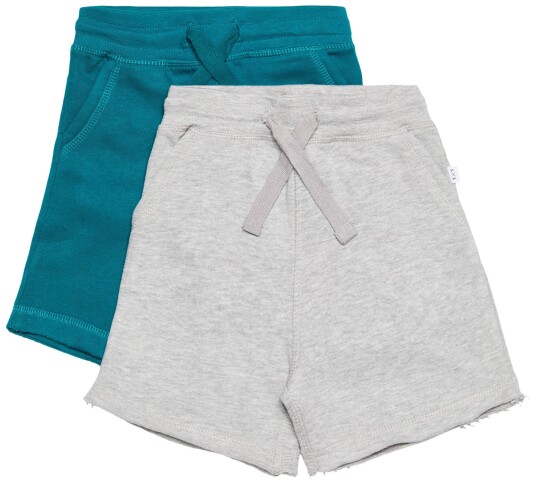 Luca & Lola Fabriano Shorts 2-pack Grey Melange/Deep Lake 86-92
