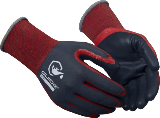 Guide Gloves 9502 Hanske nitrildyppet oljegrep touch 7 Klær