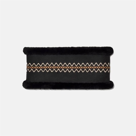W Atherson Embroider Headband Black W Atherson Embroider Headband Black