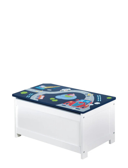 ROBA Wooden Toy Chest "Rennfahrer" - Multi/patterned - 30X 60X 32CM ROBA Wooden Toy Chest "Rennfahrer" - Multi/patterned - 30X 60X 32CM