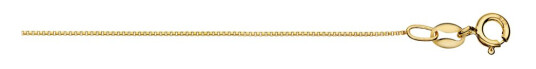 Veneziansk kjede i forgylt 925 sølv 0,7 mm, 50 cm