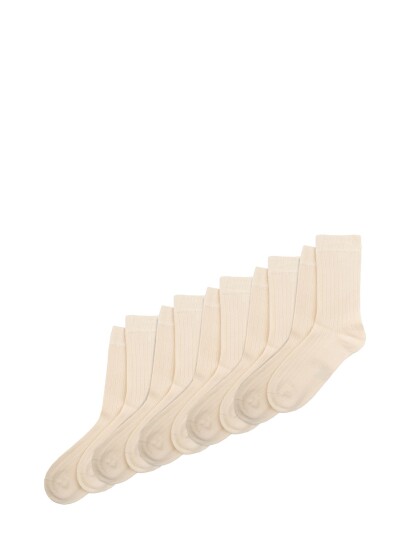 minipop Minipop® Noos Bamboo Socks 5 Pack - Cream - 31/34Y minipop Minipop® Noos Bamboo Socks 5 Pack - Cream - 31/34Y