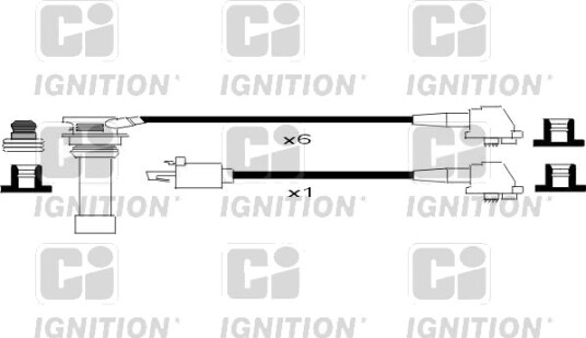 Tennplugg kabelsett QUINTON HAZELL XC1065