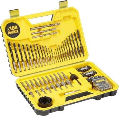 Dewalt DT71563-QZ Bore- og Bitssett 100 deler for Metall og Tre