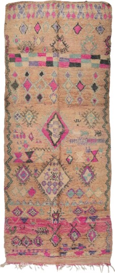 Kelim teppe Marokkansk Azilal Special Edition 420 x 170 cm Størrelse: 420 x 170 cm