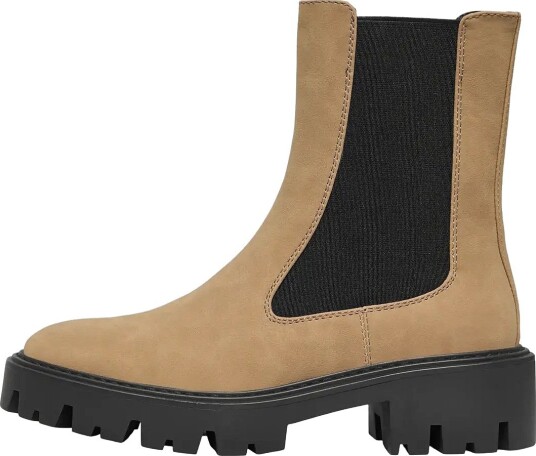 ONLY Onlbetty 1 Nubuck Pu Boot Noos COCOA CRÉME 36