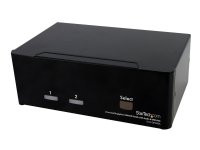 StarTech 2-Port KVM Switch med Audio og USB Hub - Dual DisplayPort Mikrofon og Lydsvitsj StarTech 2-Port KVM Switch med Audio og USB Hub - Dual DisplayPort Mikrofon og Lydsvitsj